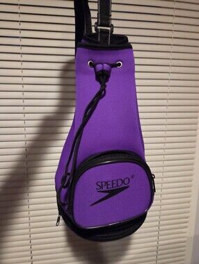 Vintage Purple Speedo Neoprene Bucket Swim Sling Backpack
